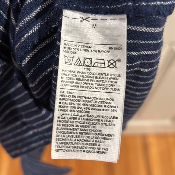 Old Navy navy blue sleeveless button down dress - Picture 4 of 4